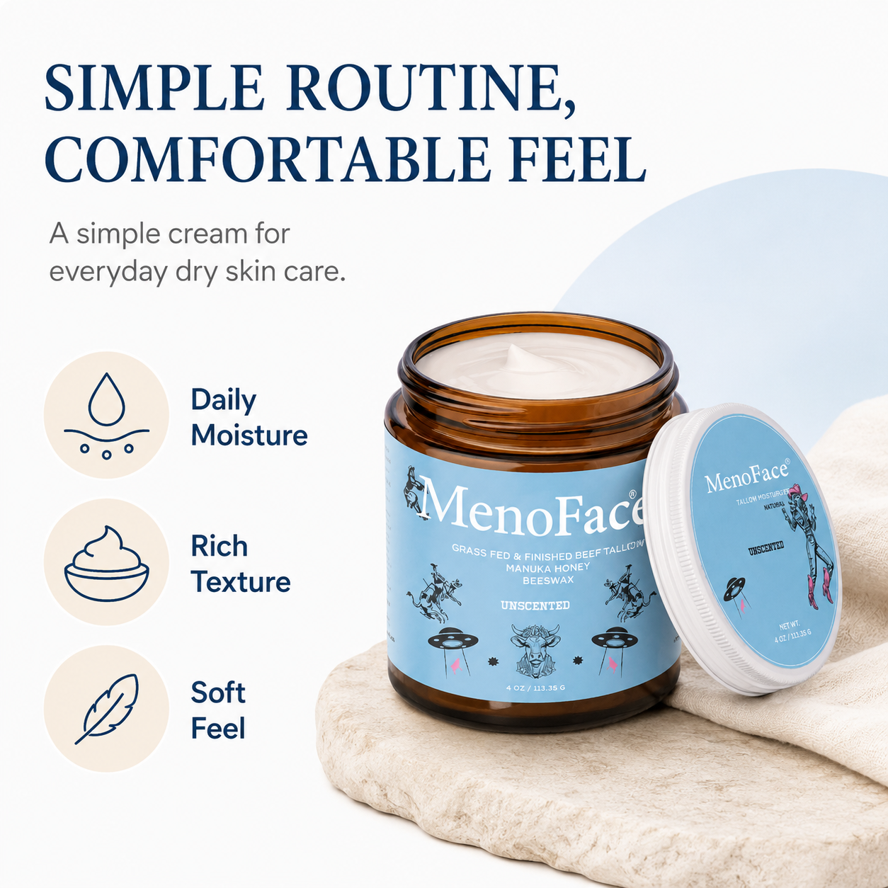 Rich Moisturizing Cream For Dry-Feeling Skin
