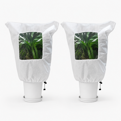 Plant Frost Protection Cover with Viewing Window, Non-Woven Fruit Tree Winter Warm Cover