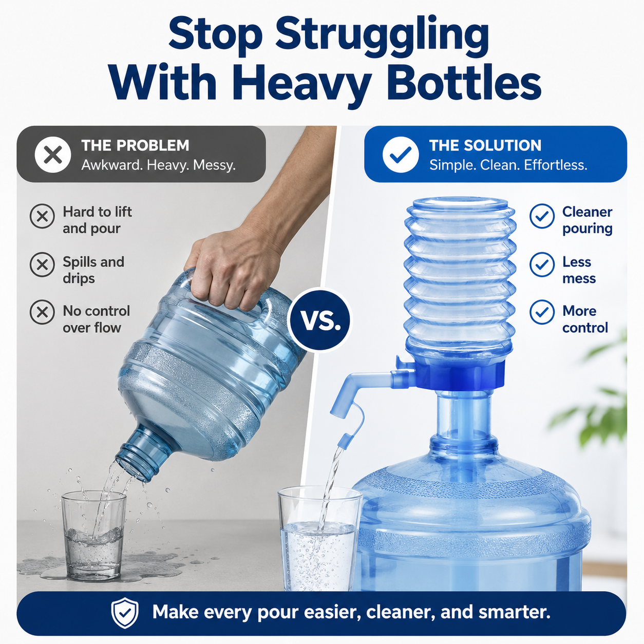 Simple Manual Water Pump for Bottled Water