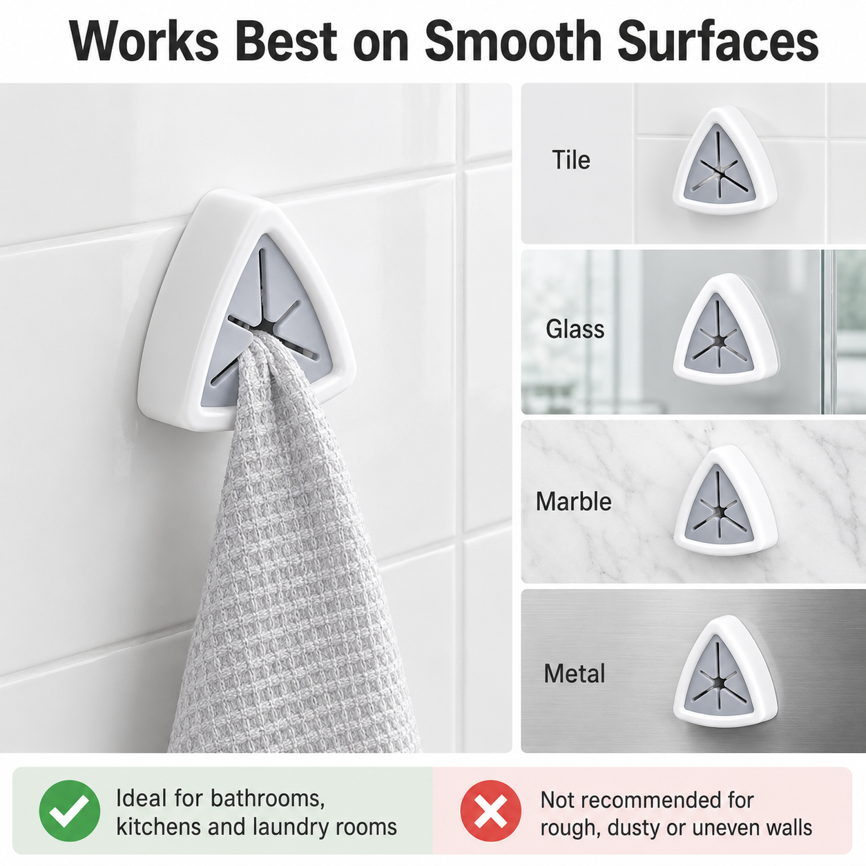 No-Drill Adhesive Towel Holder