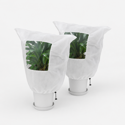 Plant Frost Protection Cover with Viewing Window, Non-Woven Fruit Tree Winter Warm Cover