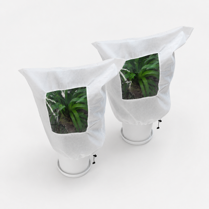 Plant Frost Protection Cover with Viewing Window, Non-Woven Fruit Tree Winter Warm Cover