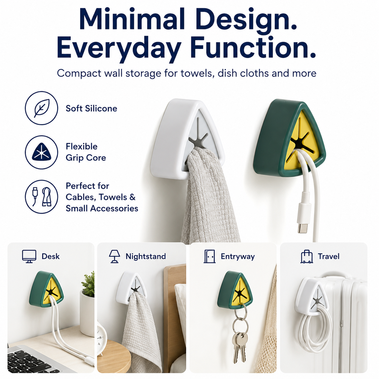 No-Drill Adhesive Towel Holder